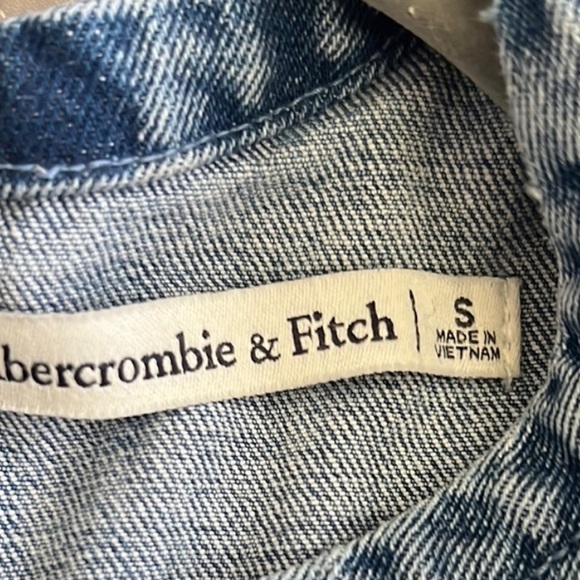 Abercrombie Sleeveless Denim sensed midi Dress small - Picture 5 of 5